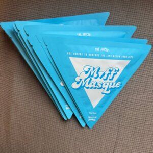 Muff Masque "The Juicer" Bikini Vagacial Intimate Sheet Mask by Nakey. 5-pack.